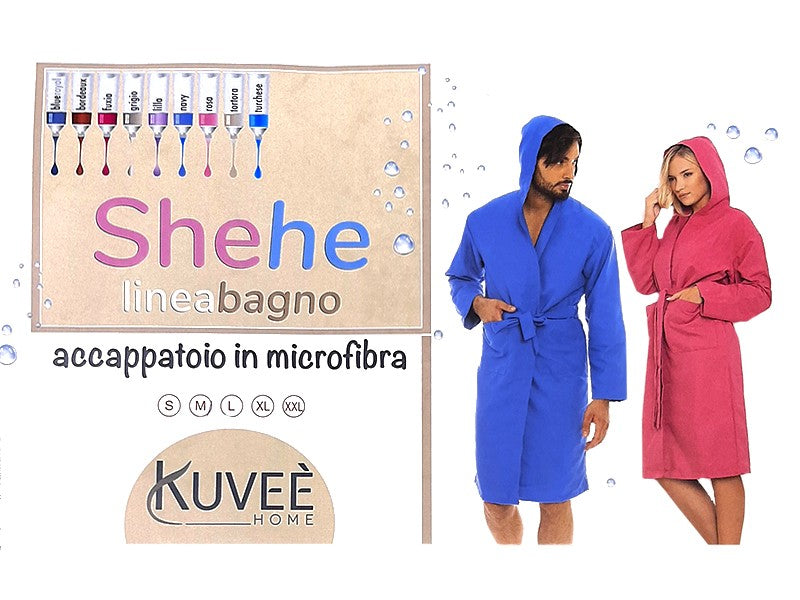 Accappatoio Adulto Microfibra Kuveè "Shehe "