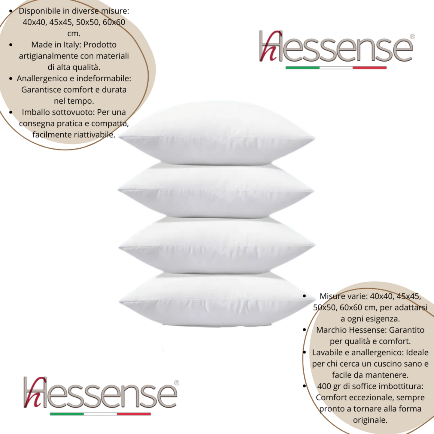 Anima Cuscino Set 4Pz. "Hessense"