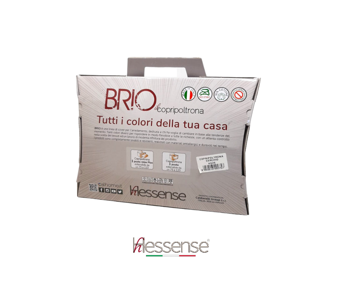 Copricuscino intero 2 posti Brio Hessense Cerchio