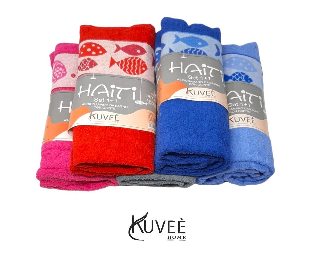 Set Asciugamani 1+1 "Haiti" Kuveè