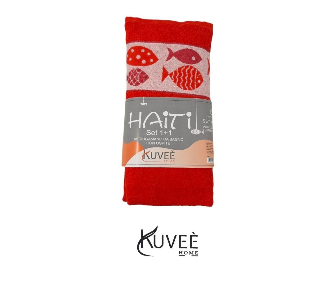 Set Asciugamani 1+1 "Haiti" Kuveè
