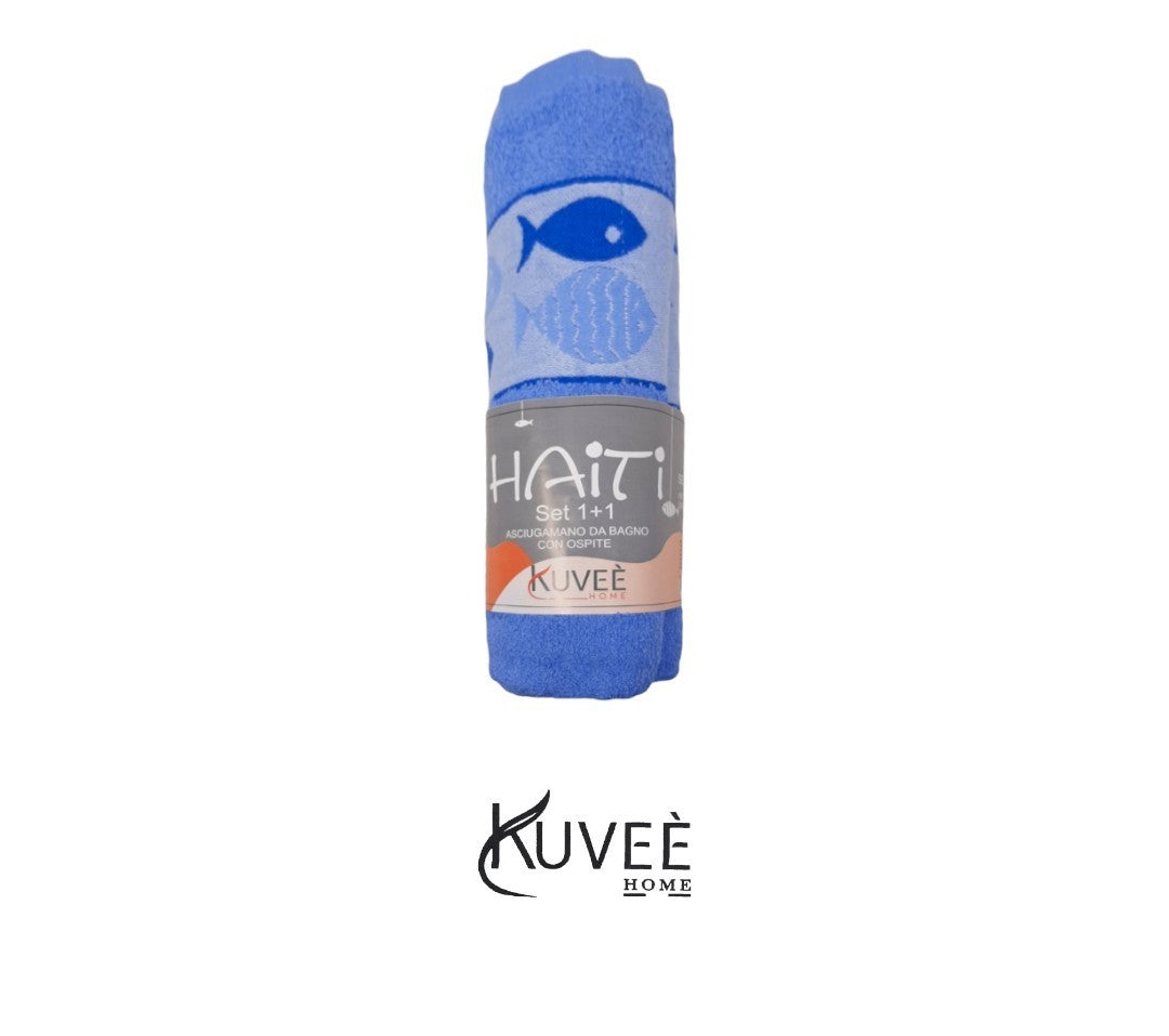 Set Asciugamani 1+1 "Haiti" Kuveè