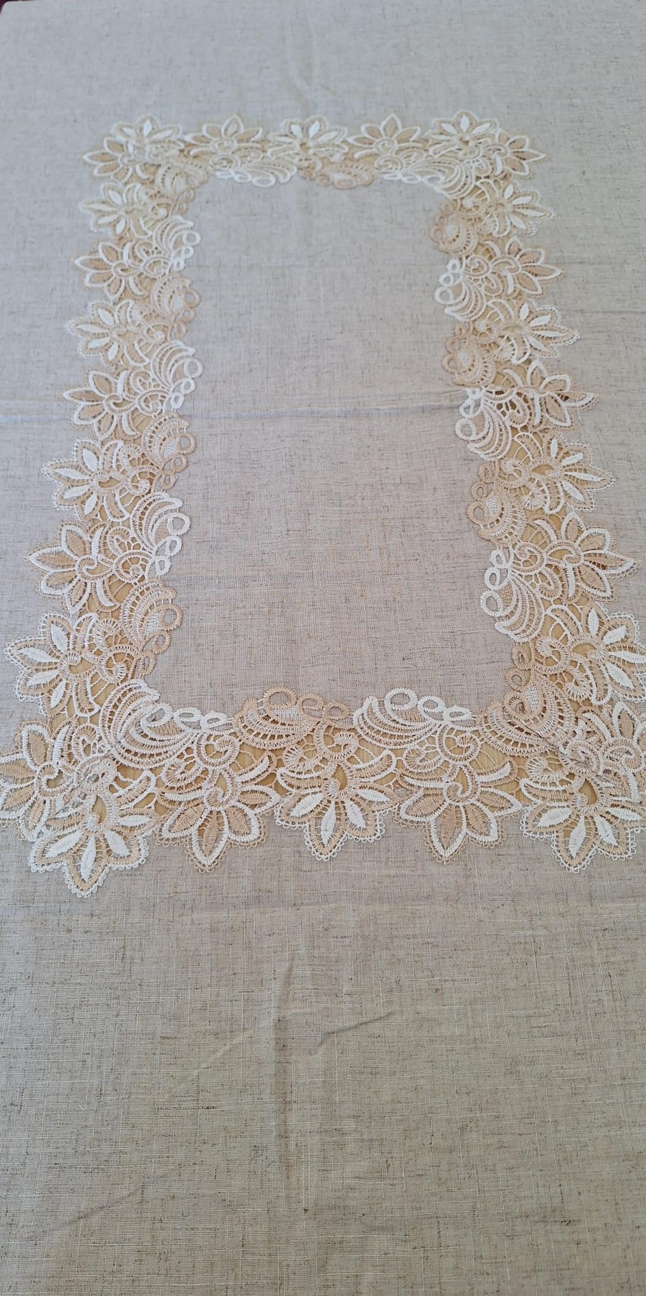 Tovaglia In Pizzo, Tovaglia da Tavola, Tovaglia Cucina Rettangolare con Pizzo, Tovaglia Copritavolo Tinta Unita