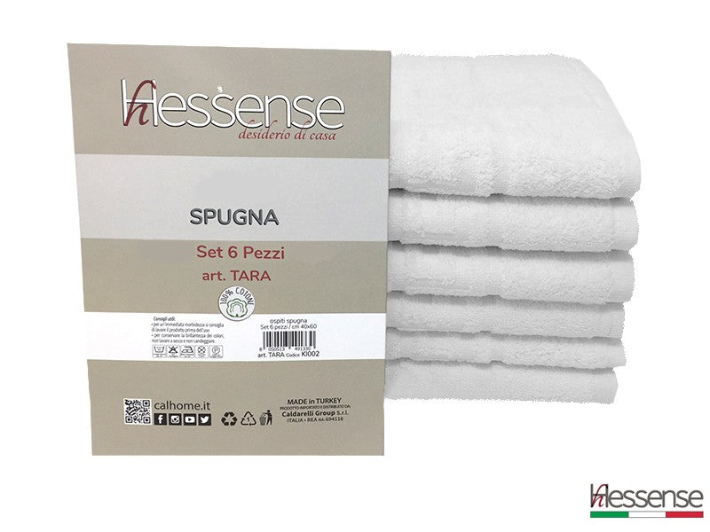 Set 6 Asciugamani Viso 50x100cm Hessense