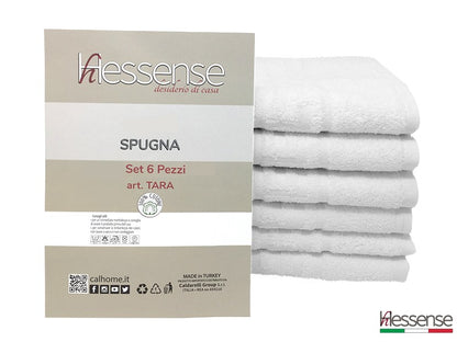 Set 6 Asciugamani Viso 50x100cm Hessense