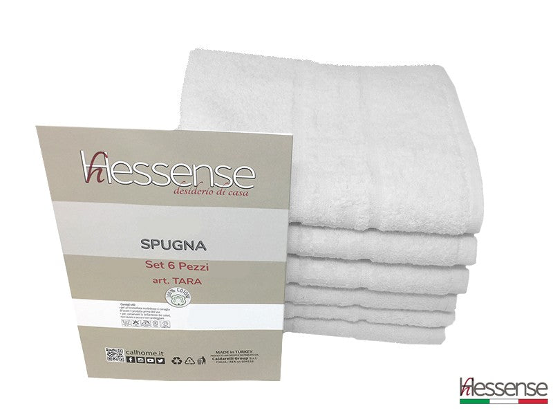 Set 6 Asciugamani Viso 50x100cm Hessense